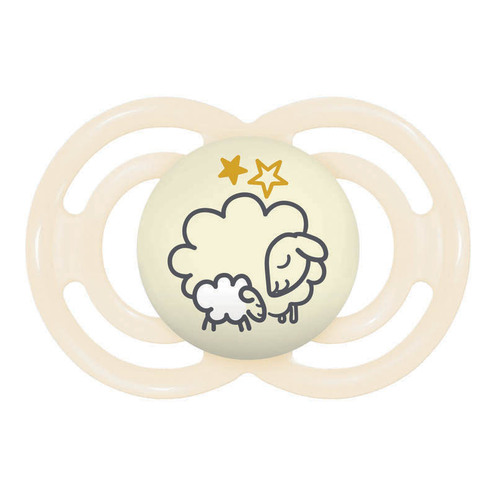 Lot de 2 sucettes Perfect dès 18 mois Planet Love Night - Coloris aléatoire - MAM