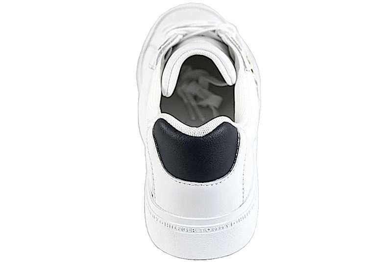 TOMMY HILFIGER COURT SNEAKERS I HVIDT GLAT SKIND