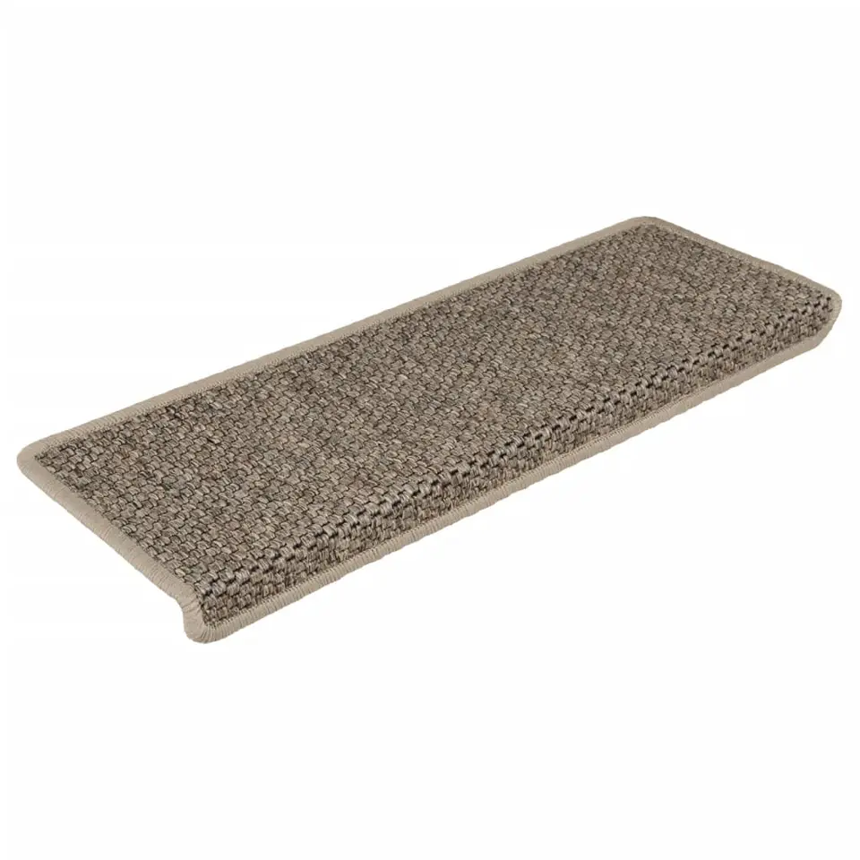 vidaXL - Trapmat - Beige - Stof - 15 stuks