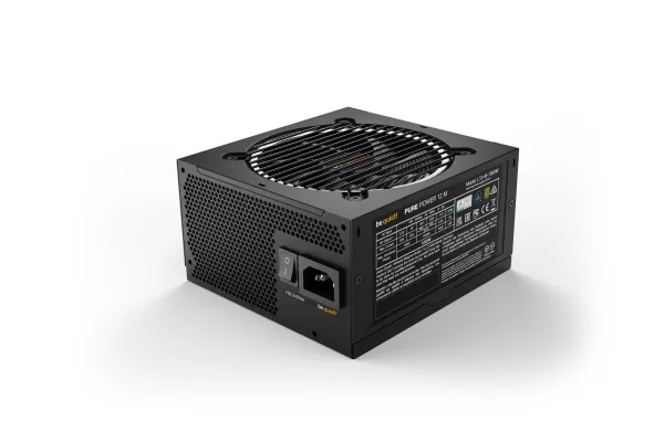 be quiet! Pure Power 12 M 1000W - Strømforsyning (intern) - ATX12V 3.0/ EPS12V 2.92 - 80 PLUS Gold - AC 100-240 V - 1000 Watt - aktiv PFC - Europa - sort