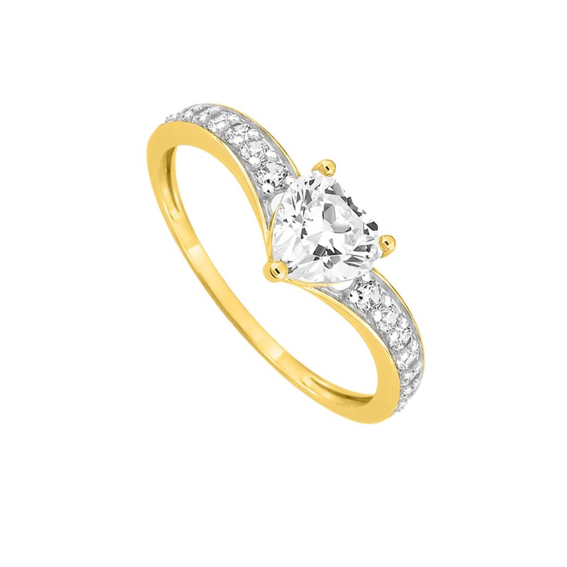 Bague Femme - Oxyde de zirconium - Or 18 Carats