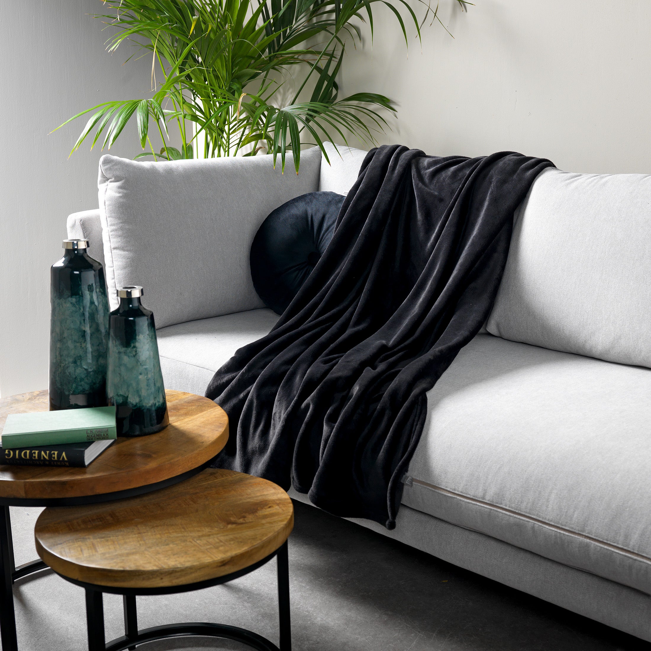 Dutch Decor plaid HARVEY - 150x200 cm Raven