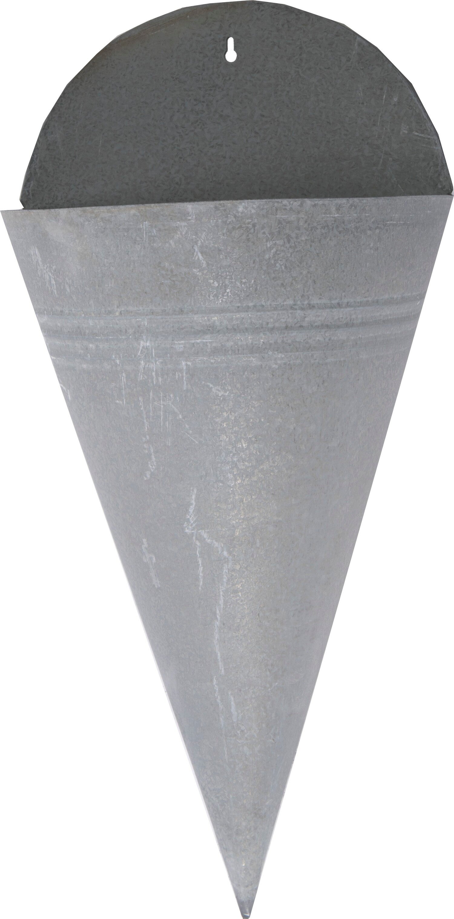 Mega Collections zink hangpot D 20 cm grijs