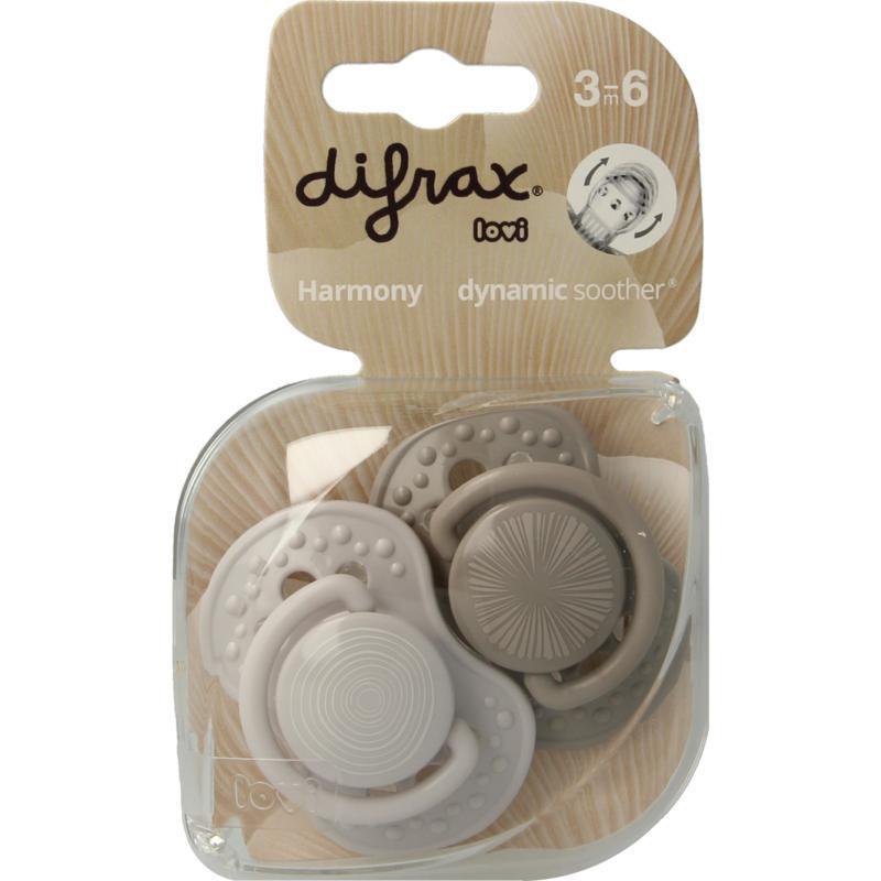 Difrax Lovi Fopspeen Harmony 3+ Maanden Assorti 1st