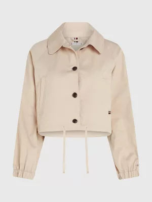 Jaqueta de sarja cropped