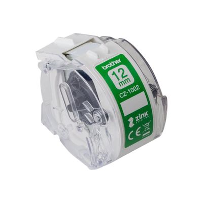 Brother CZ-12 - Ruban d'étiquettes auto-adhésives - 1 rouleau (12 mm x 5 m) - couleurs