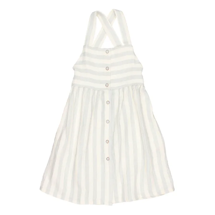 Búho Robe Rayée Mousseline | Gris galet