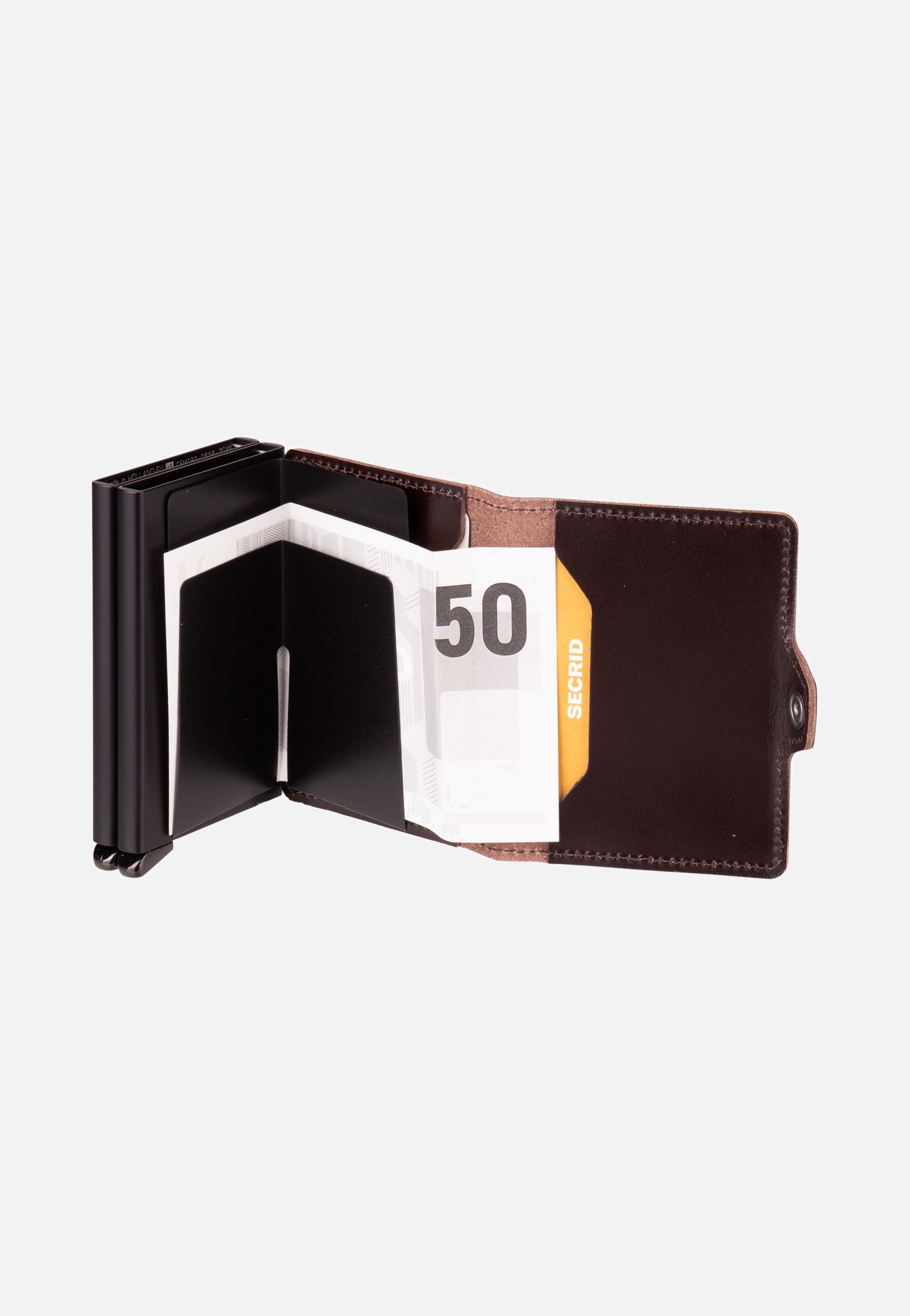 Twinwallet Dusk Dark Brown+ - Portemonnaie