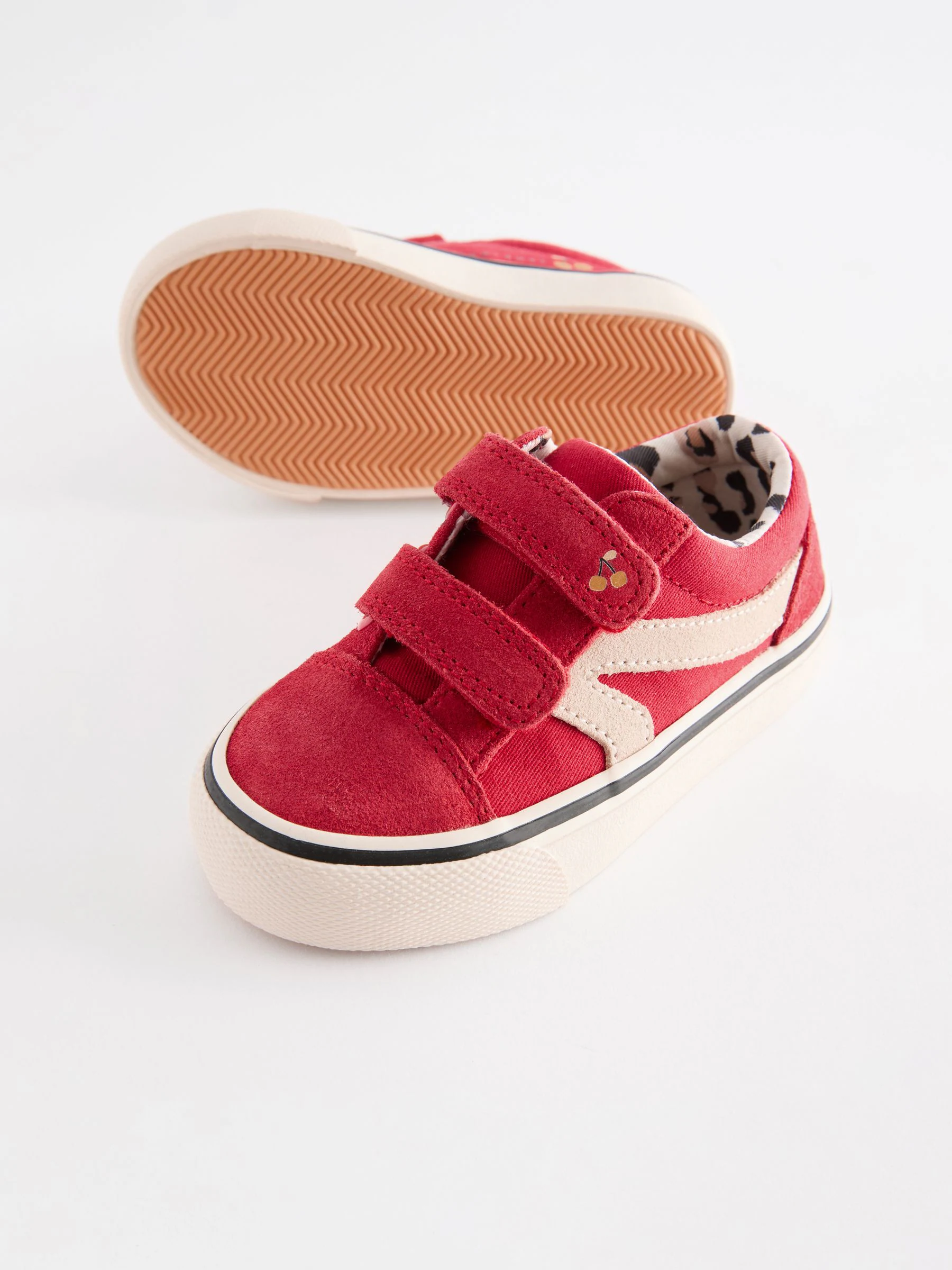 Rood - Sneakers met klittenbandsluiting