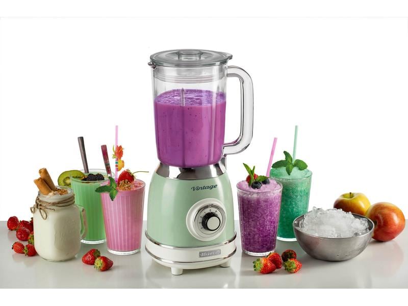 Ariete Standmixer Vintage Grün Kraftvoller Standmixer mit 1000 W Leistung