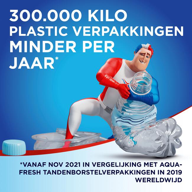 Aquafresh Clean & Flex Medium dagelijkse Tandenborstel 2+1 gratis