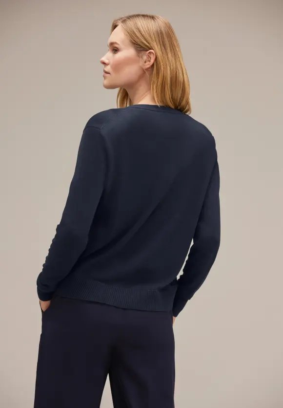 Basic Cardigan - deep blue
