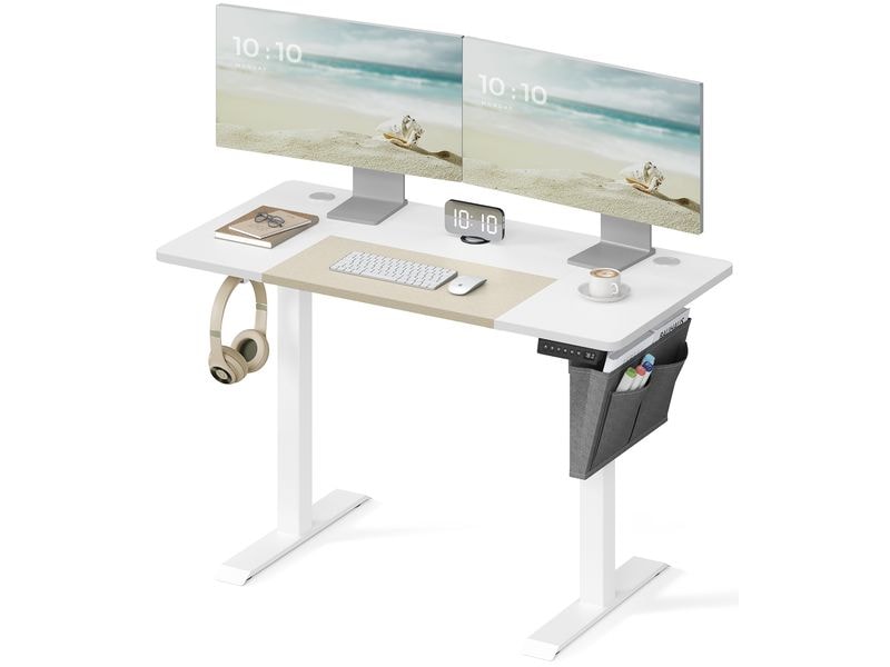 Songmics Stehtisch 120 x 60 cm, höhenverstellbar Bürotisch