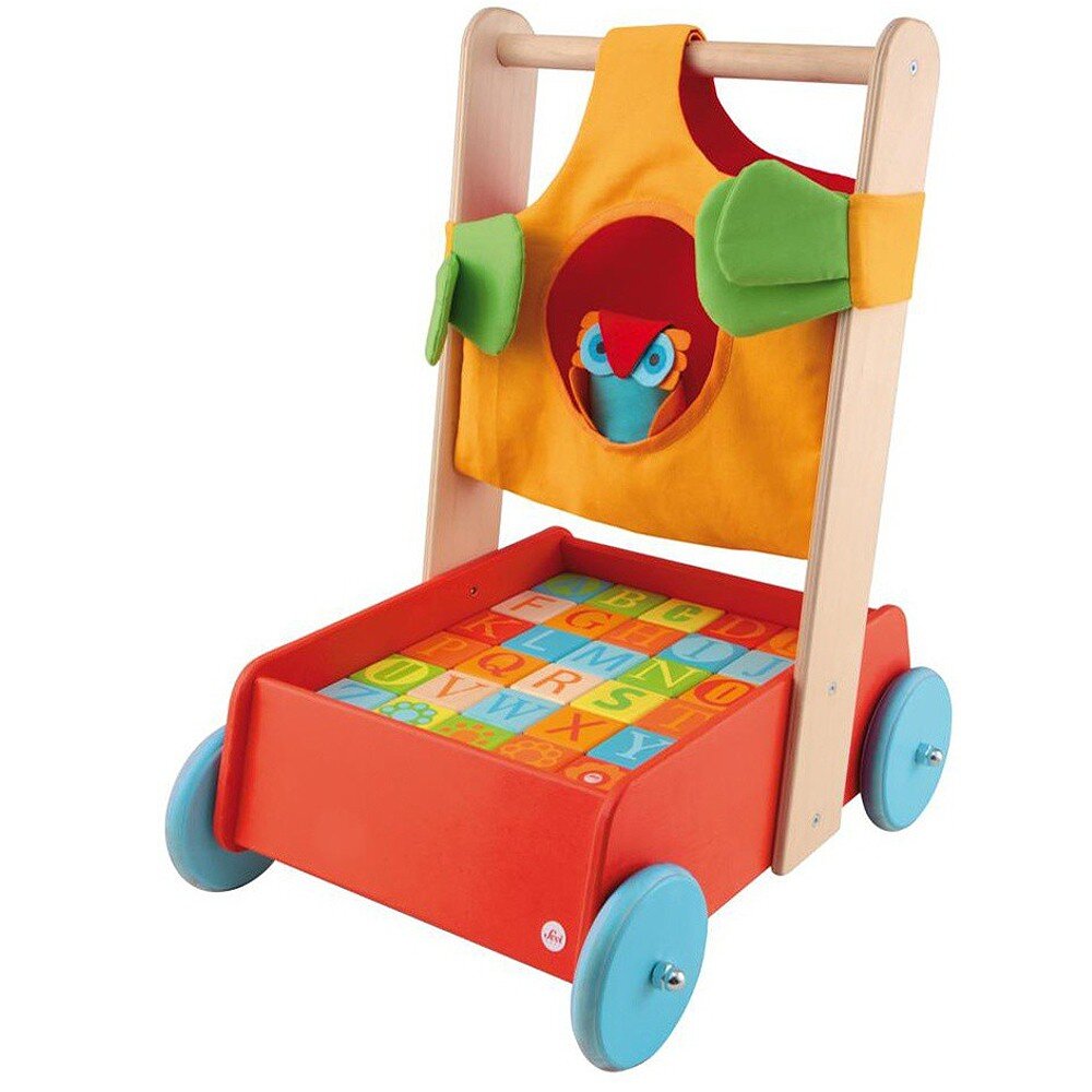 Sevi Sevi 82721 - Lauflernwagen mit Bausteinen