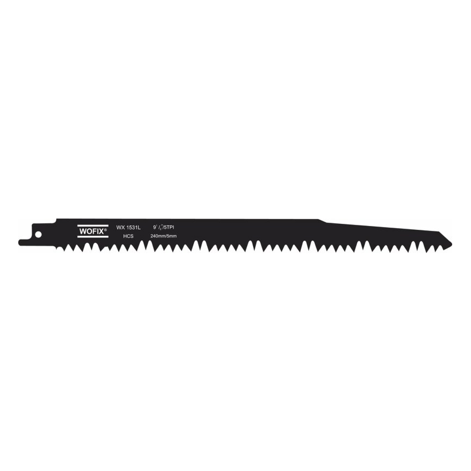 Wofix 5121008 / WX1531L Reciprozaagblad - 240 x 5TPI - Hout (5st)