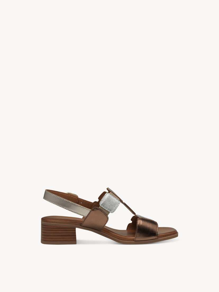 Leren Sandaaltje - metallic