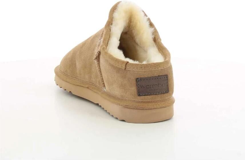 Warmbat Heren Suède Pantoffel voor de Herfst Brown Heren