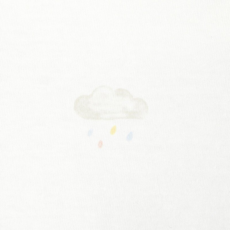 T-shirt manches courtes en coton bio blanc naissance Absorba Blanc