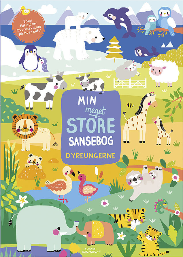 Forlaget Room2Play Forlaget ROOM2PLAY - Min meget store sansebog - Dyreungerne