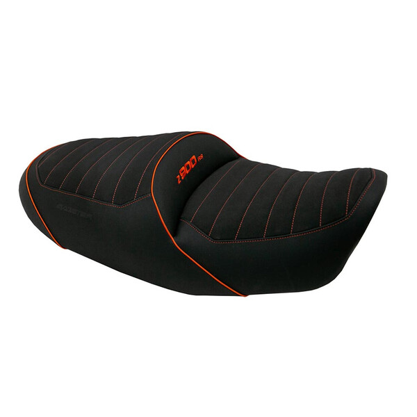 Bagster - Selle Ready Luxe Yamaha Z900 RS avec dosseret (2018-2020) Noir / Orange