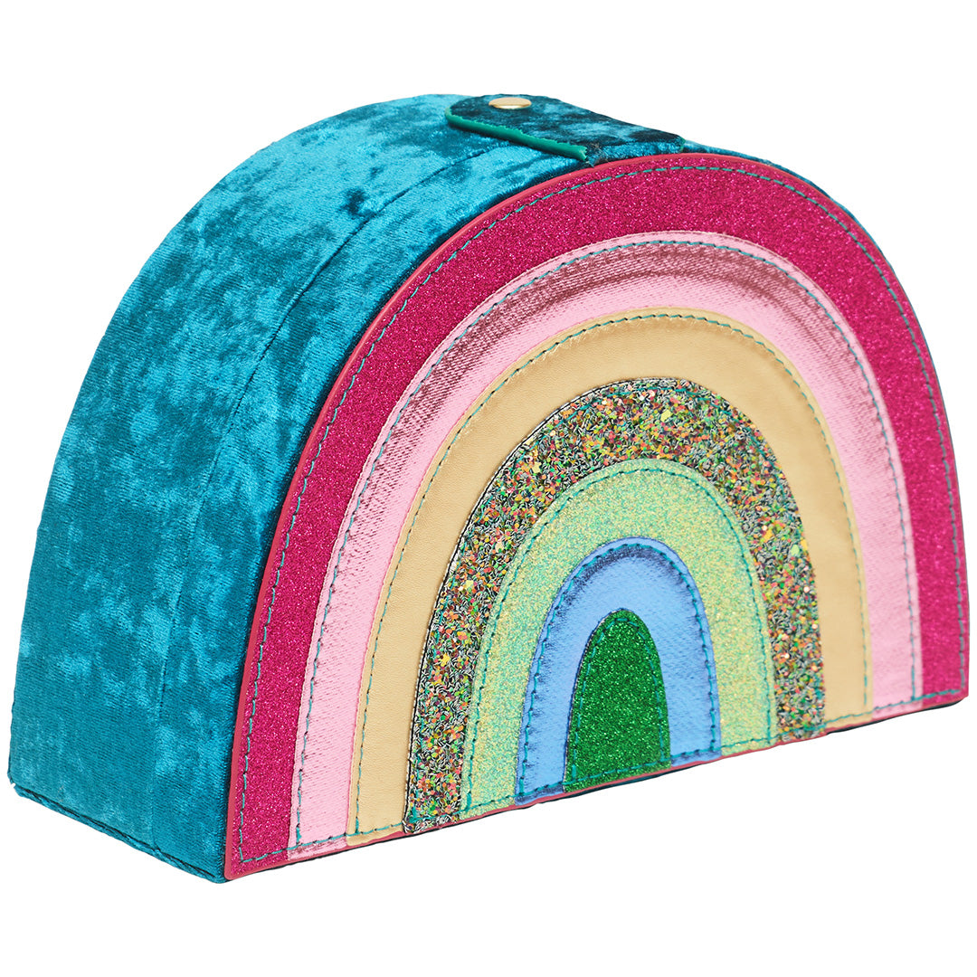mimi & lula sieradendoosje rainbow - teal multi
