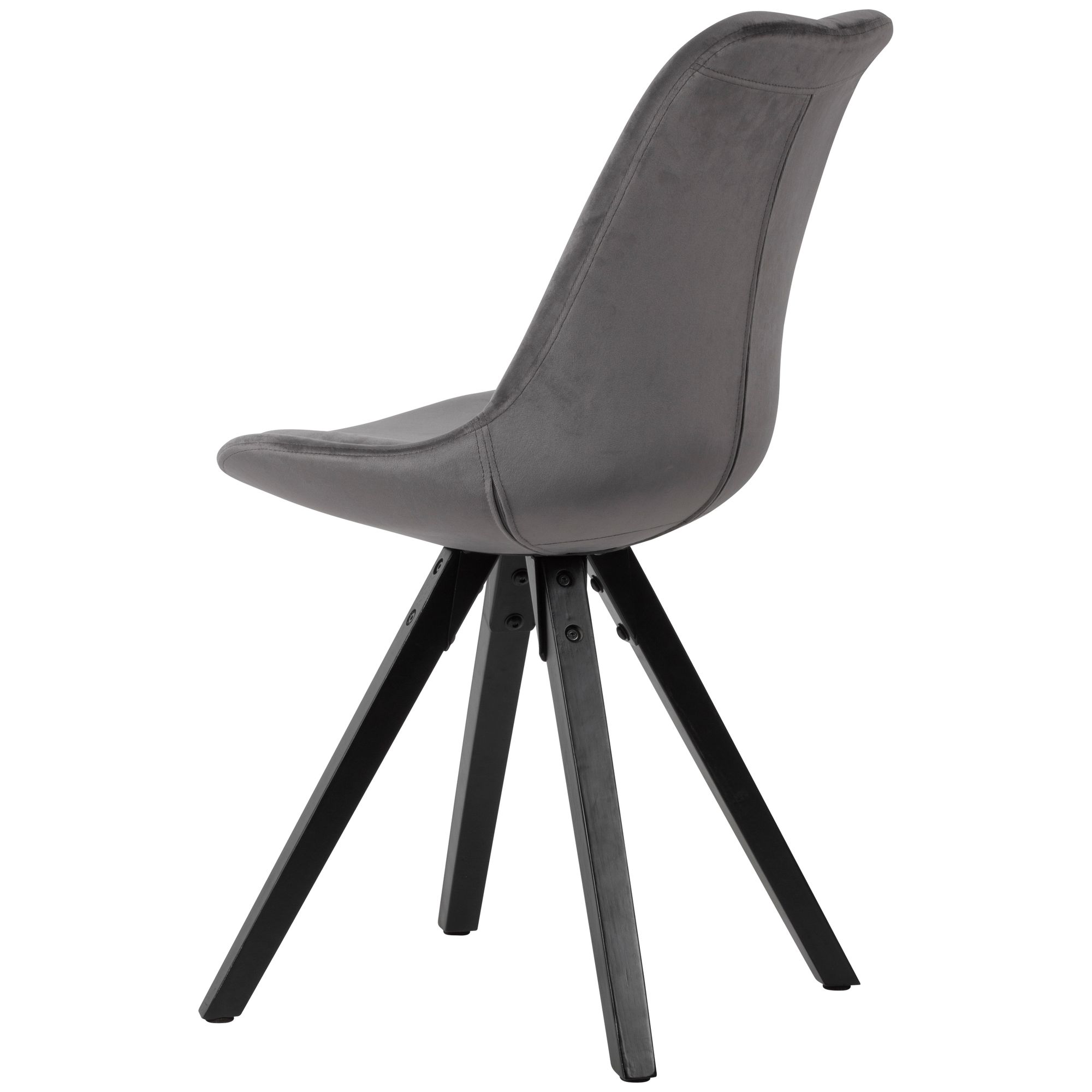 KADIMA DESIGN Esszimmerstuhl LUND: Modernes Design, Stoffbezug, Holzstandbeine, Filzgleiter, einfache Montage.