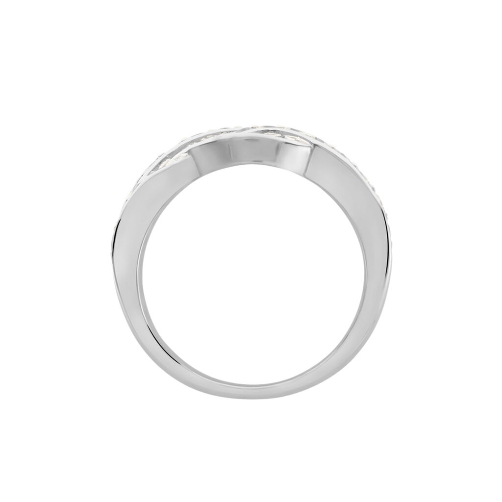Bague Audon Argent Blanc Oxydes De Zirconium