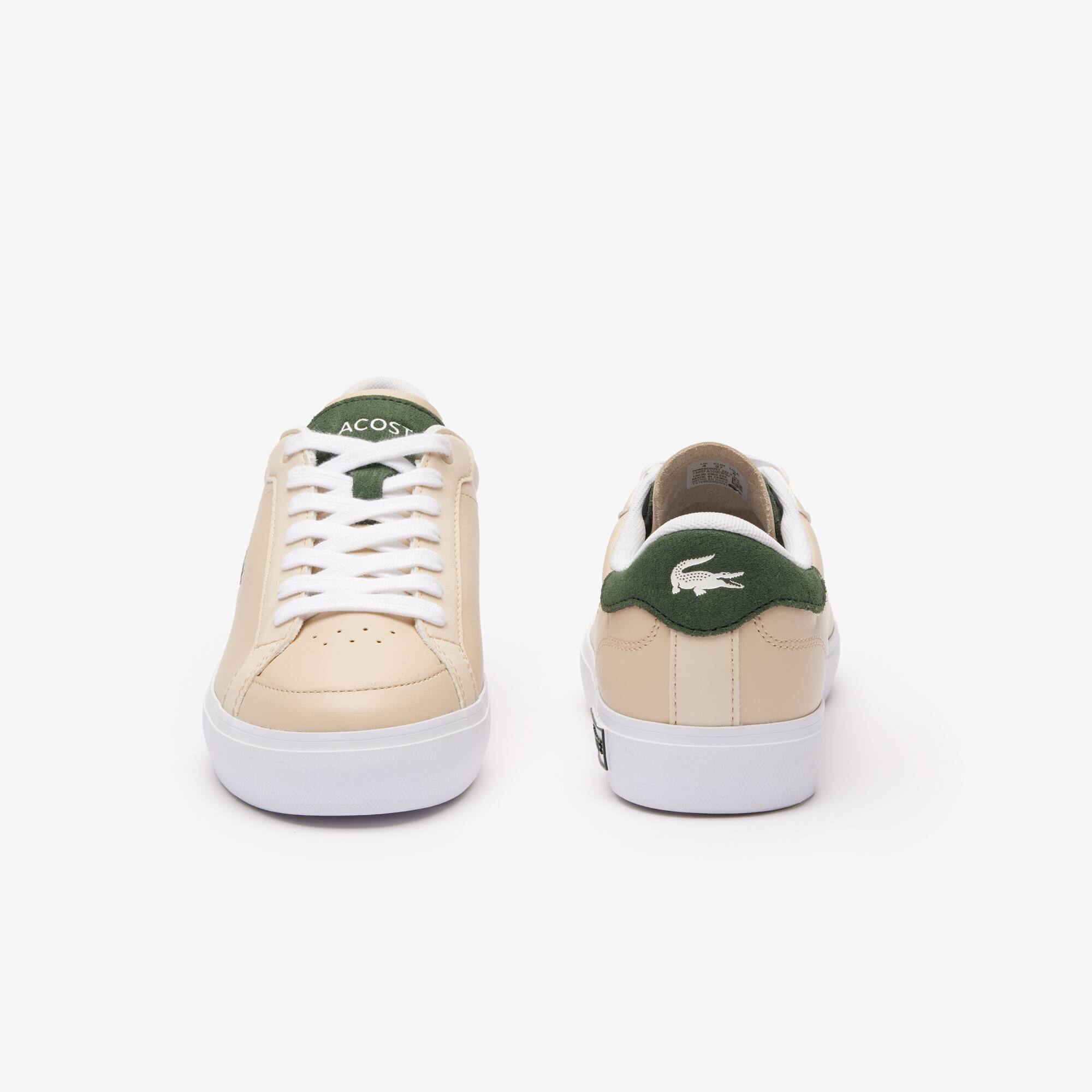 Damen-Sneakers POWERCOURT aus Leder Sneakers - Weiss - Lacoste - Damen