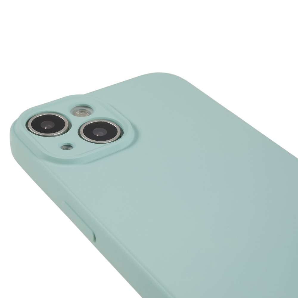 iPhone 15 Gummi Case Hülle mit Kameraschutz - Türkis (Matt)