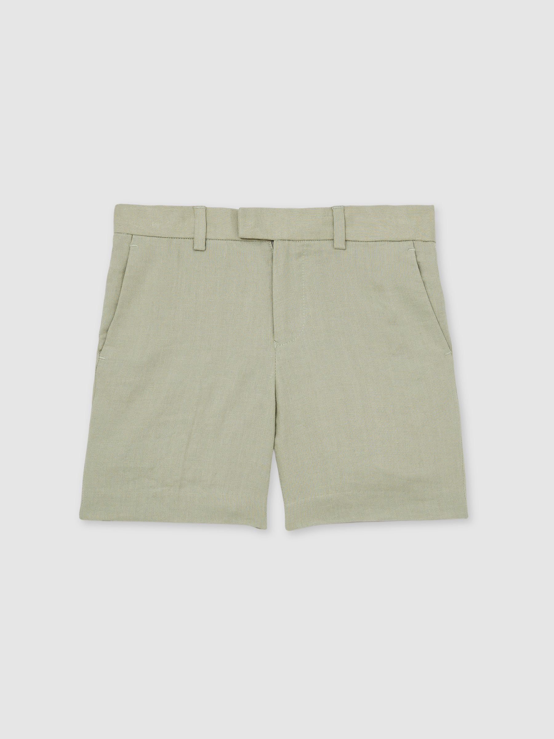 Reiss Kin slim-fit aanpasbare linnen broek