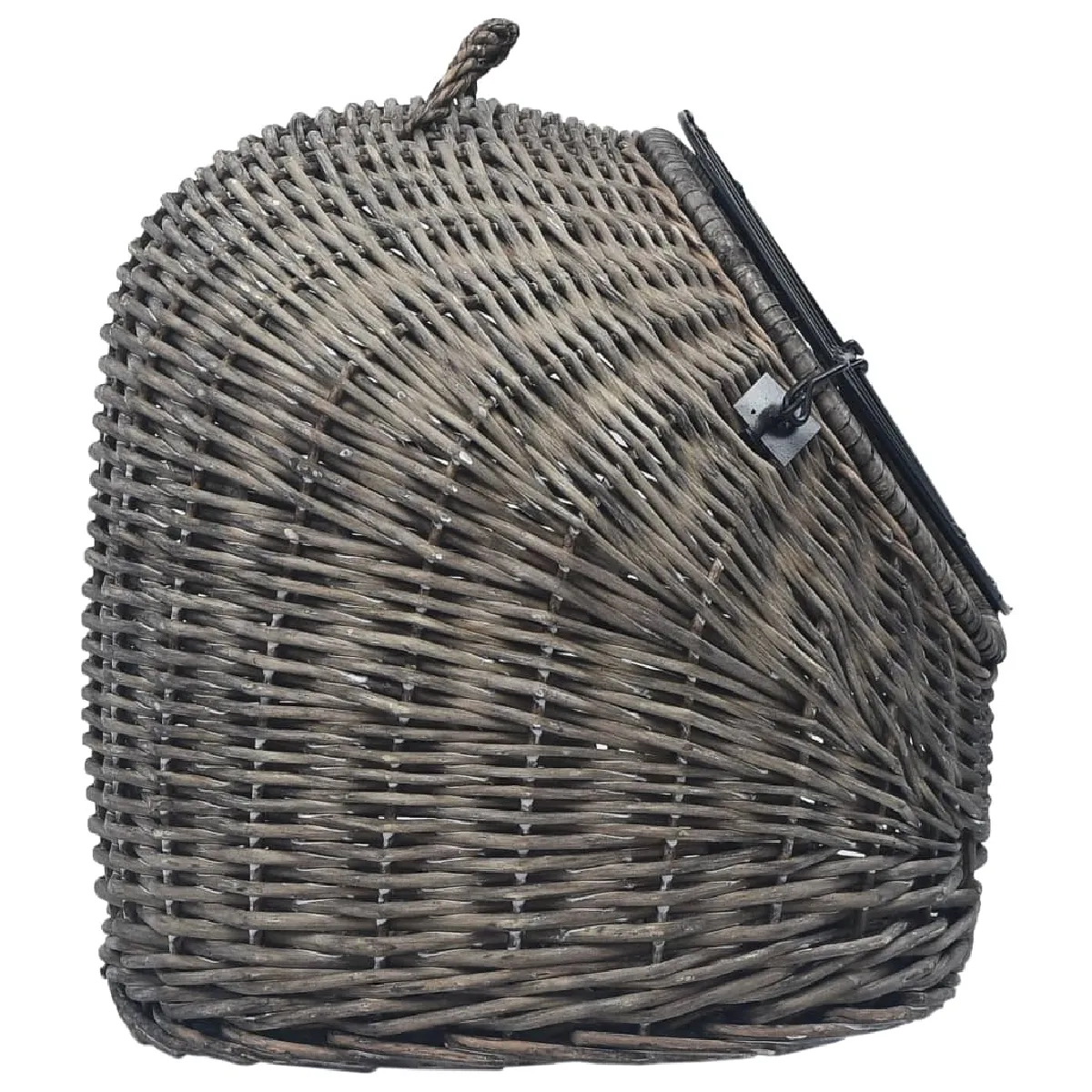 vidaXL Cage transport chats - 60x45x45 cm Saule naturel
