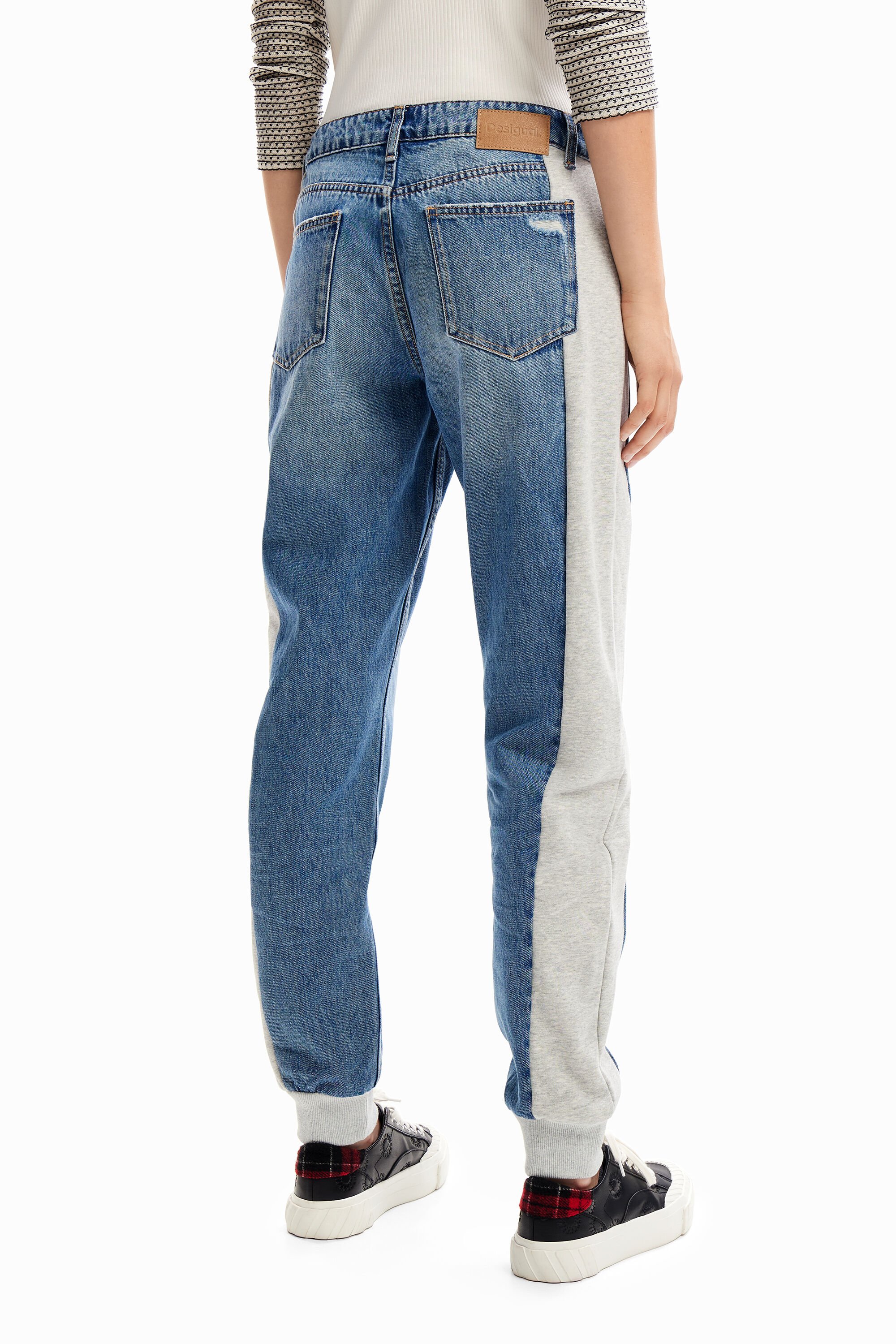 Jean jogging broderies
