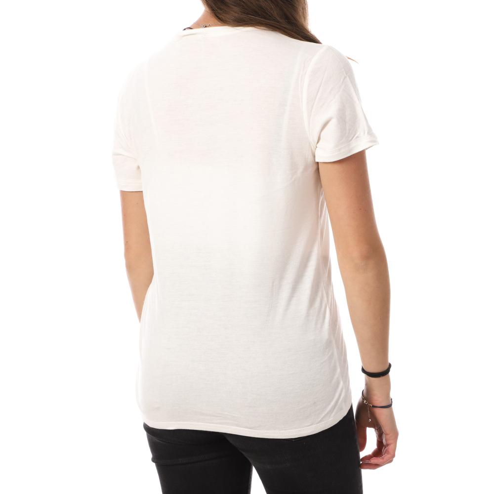 JDY T-Shirt Blanc Femme JDY Suma Wool