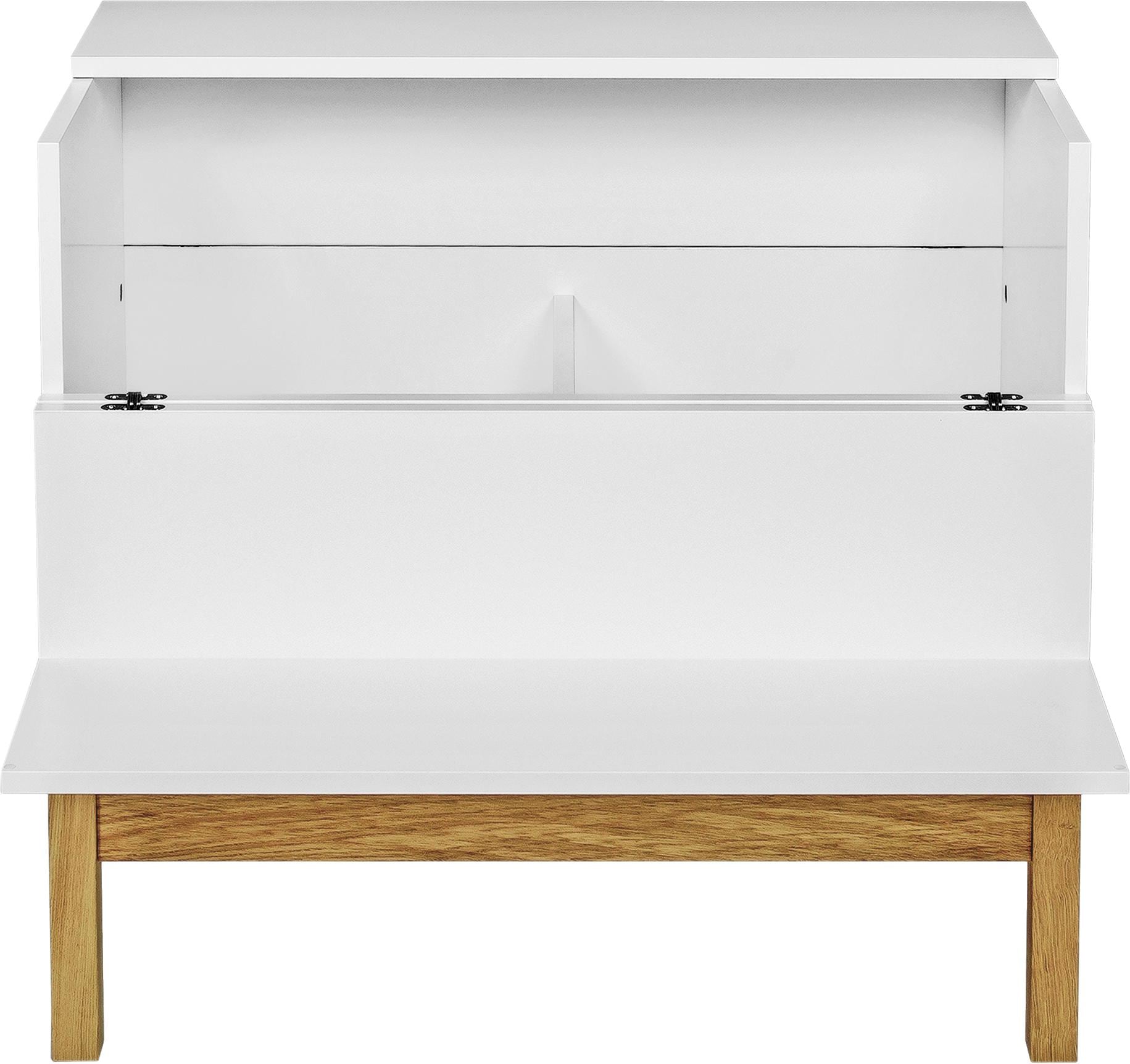 Woodman Barschrank »Delian« Breite 75 cm, Fussrahmen aus massiver Eiche, im skandinavian Design