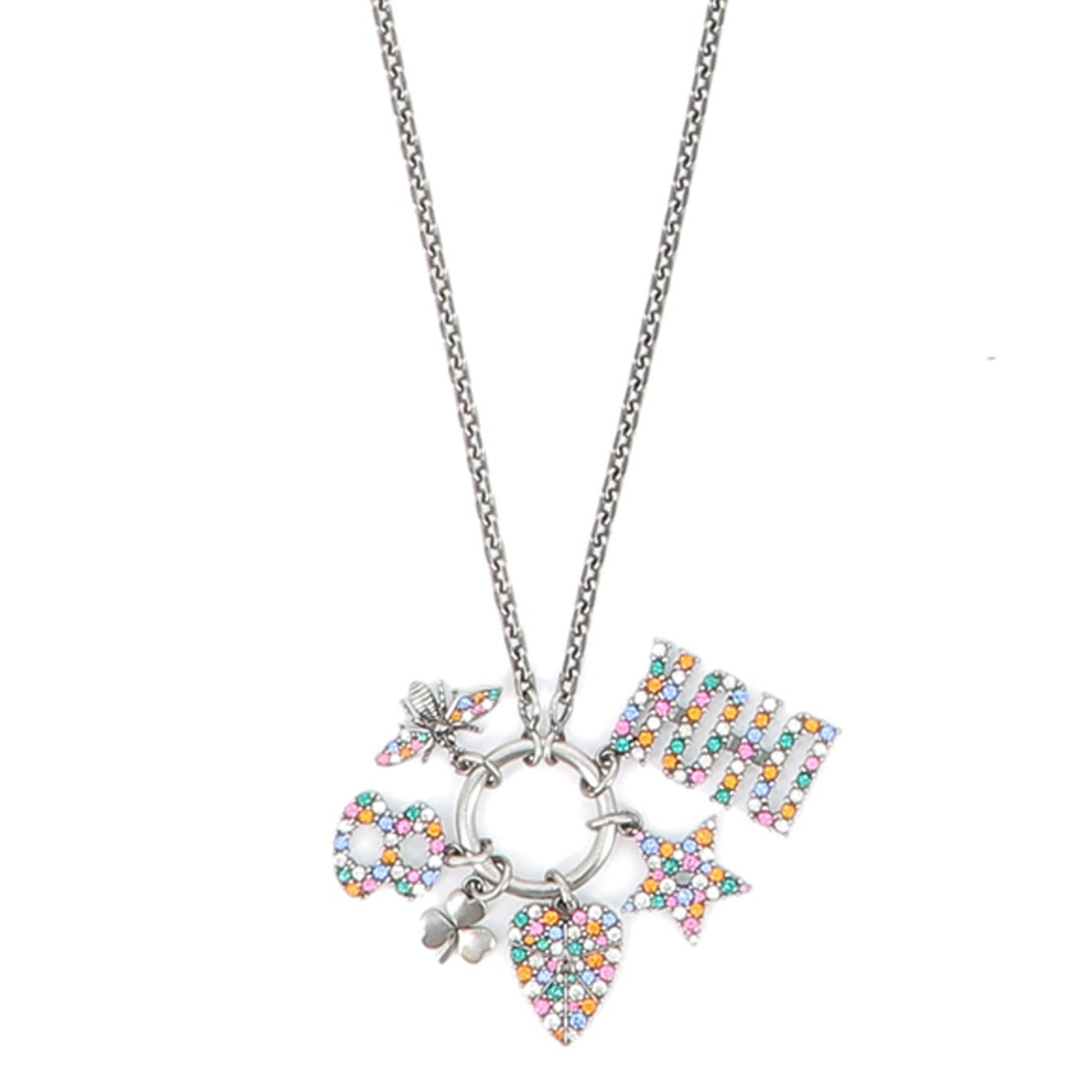 Dior Collier Dior Charms gris Etat: Parfait état