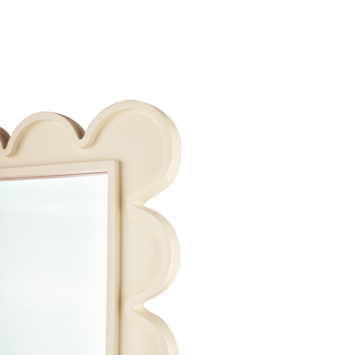Spiegel beige met randjes