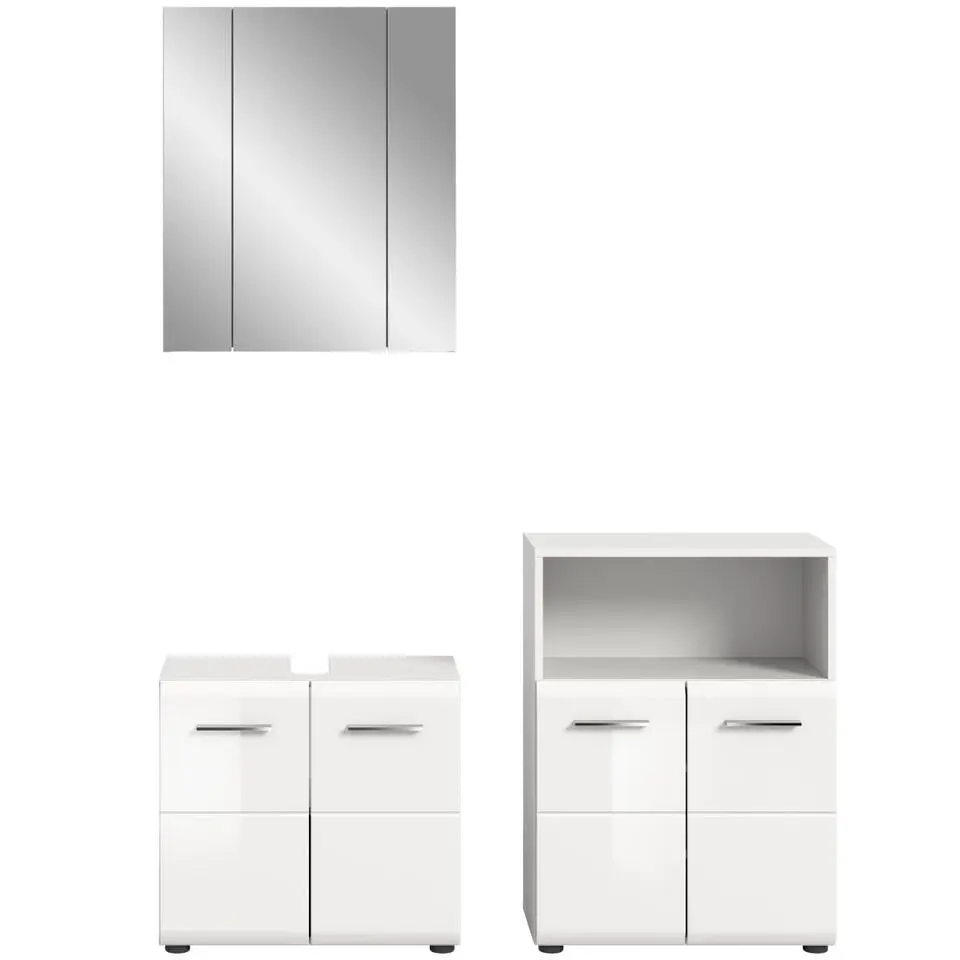 Hioshop Ice badkamer I66 wit hoogglans- wit