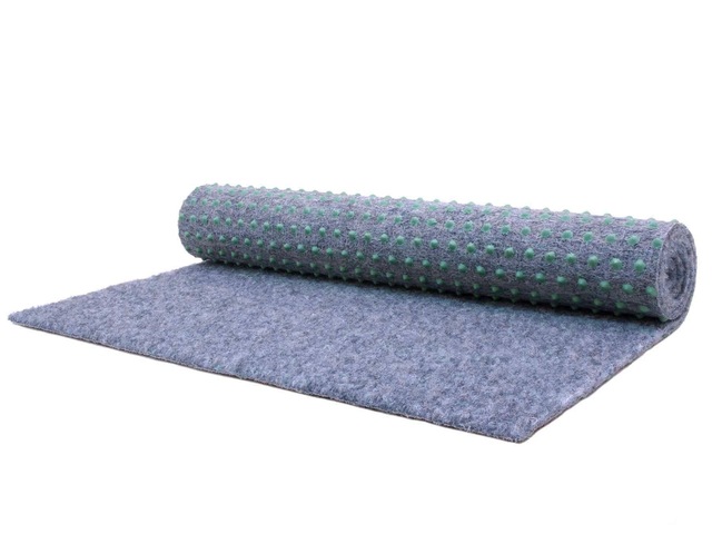 Primaflor-Ideen in Textil Kunstrasen »GREEN, Made in Netherlands« rechteckig 7,5 mm Höhe Rasenteppich, graublau, mit Noppen, strapazierfähig