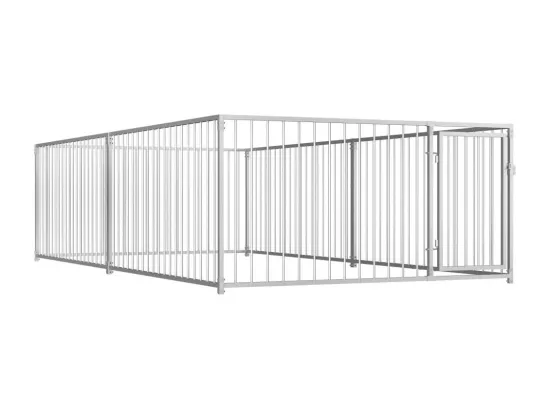 Chenil extérieur cage enclos 200 x 400 x 100 cm 02_0000345