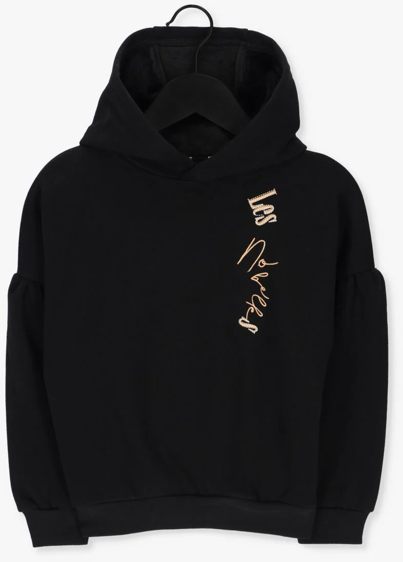 NOBELL zwarte nobell sweater kumy hooded furry