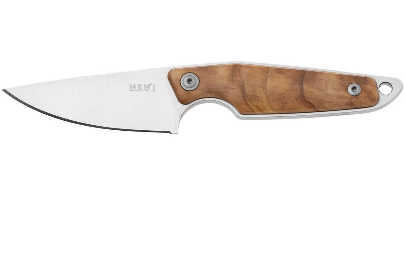 MKM Makro 1 Droppoint MK-MA01-O Olive Wood, vaststaand mes, Jesper Voxnaes design