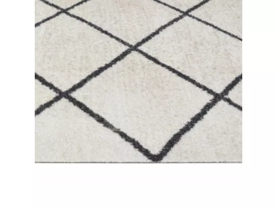 Tapis de cuisine lavable impression carrée 60x300 cm velours