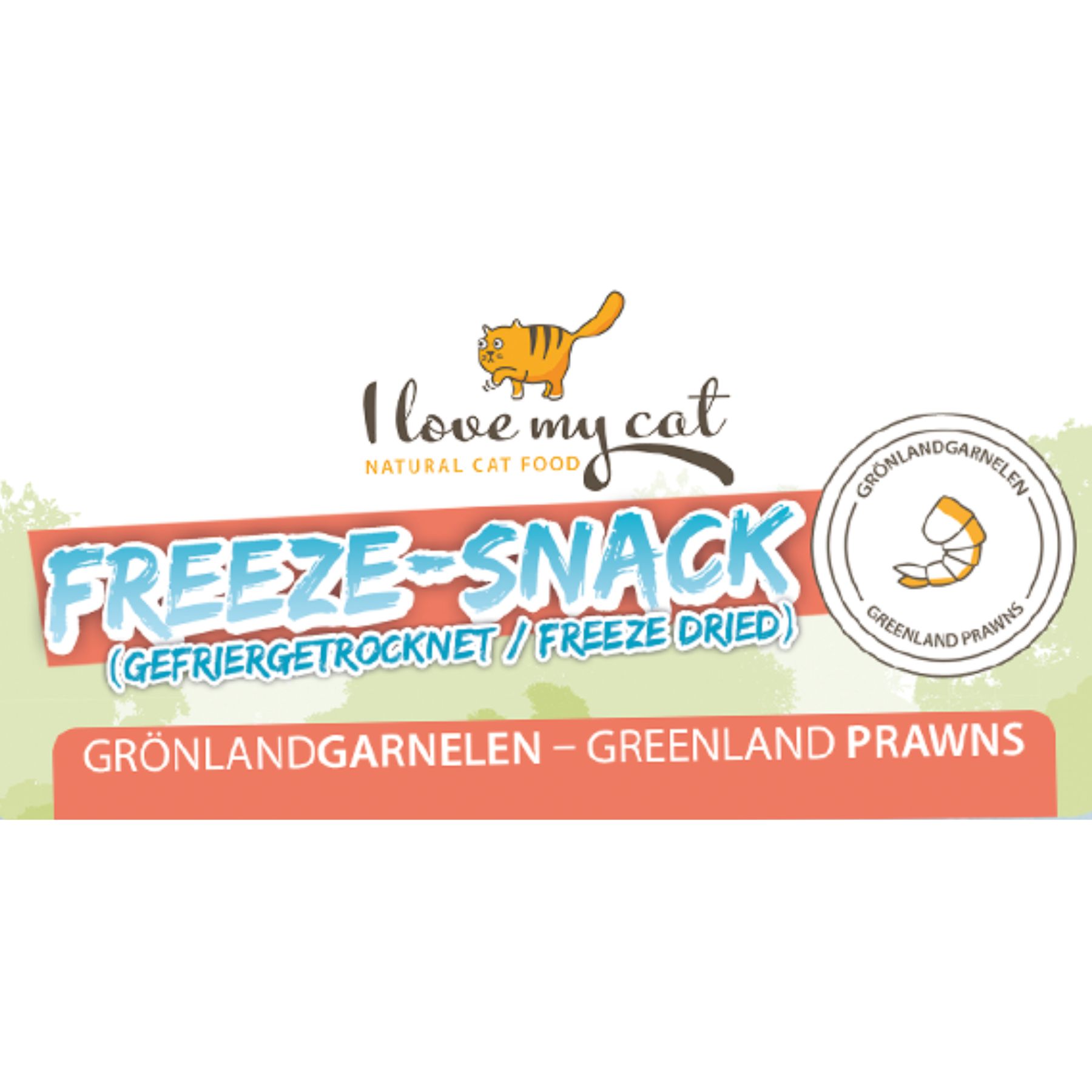 I love my cat Freeze-Snack für Katzen - Riesengarnelen (gefriergetrocknet)