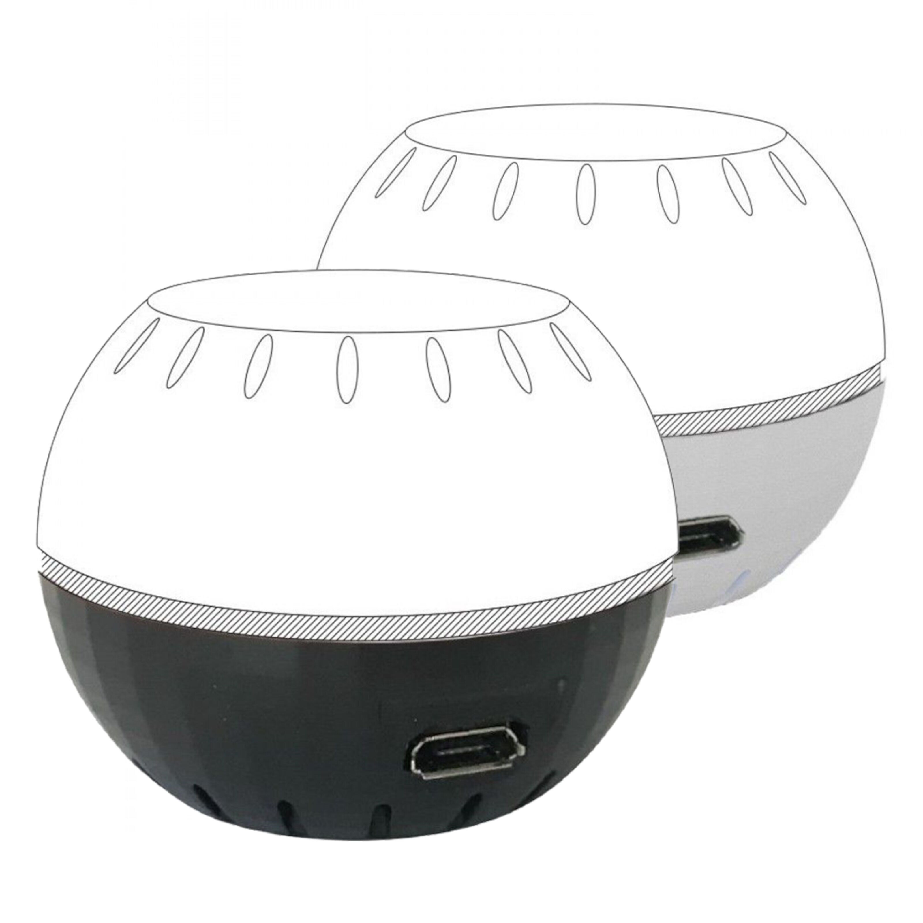 Shelly USB Add-on til Shelly H&T Svart