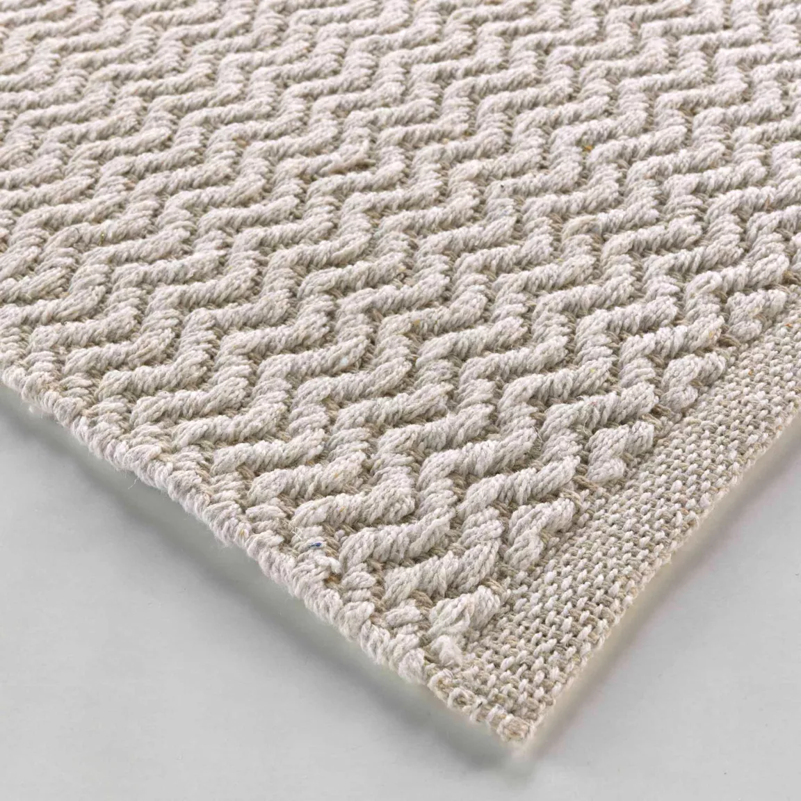 Tapis de salon coton (50 x 80 cm) Flavio Beige