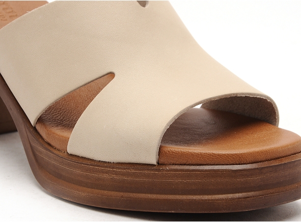 Eva frutos mules et sabots talons femme 3601 beige