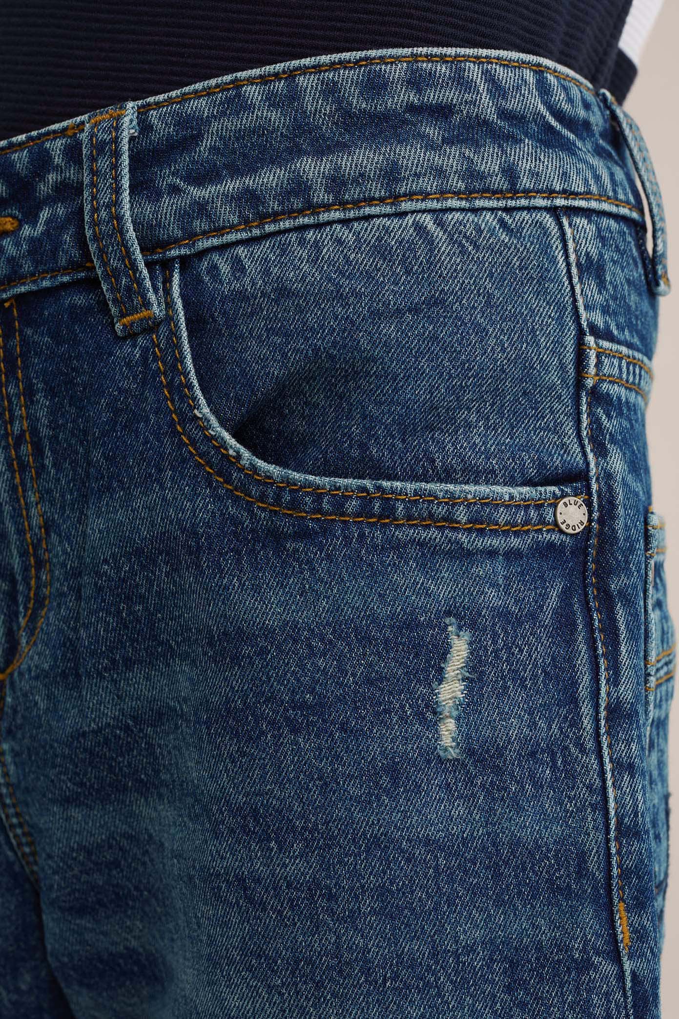 Jongens regular fit jeans met stretch Blue Ridge Donkerblauw
