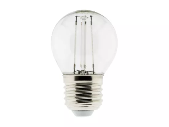 Ampoule LED déco filament - Bleu 3W E27 sphérique - Elexity