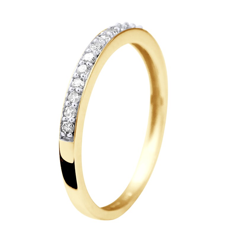 Alliance Diamants 0,20 Cts Joaillerie Or Jaune