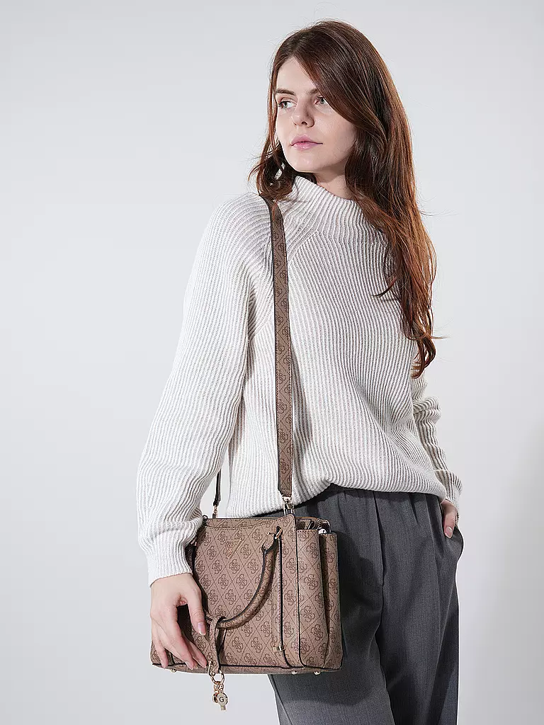 GUESS Tasche - Henkeltasche ECO ERICA beige